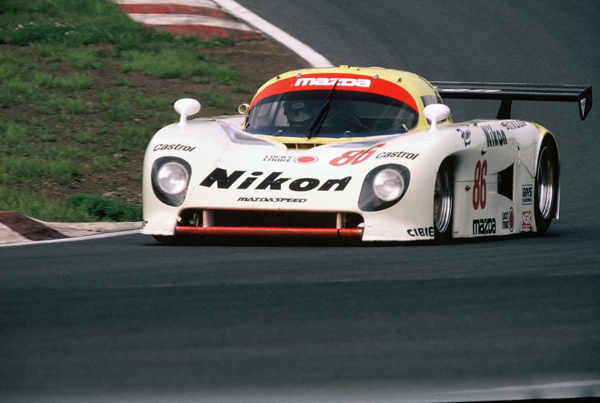 The Terada/Kennedy Mazda participated in the Le Mans 24-hour race.
