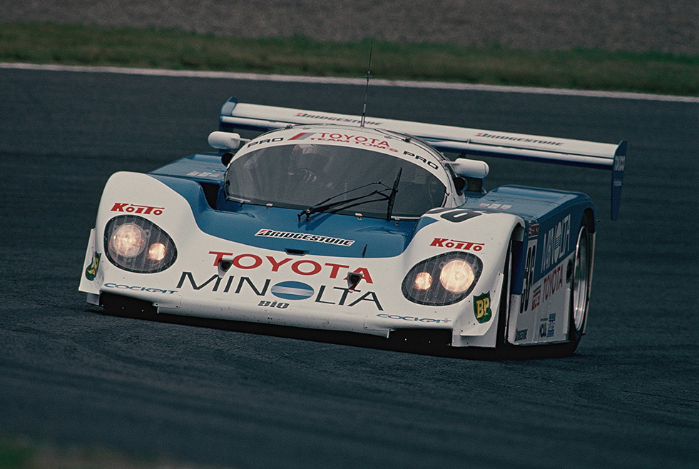 Minolta was completely destroyed during official practice and started the race from the very back. Finished 2nd, on the same lap as Advan.