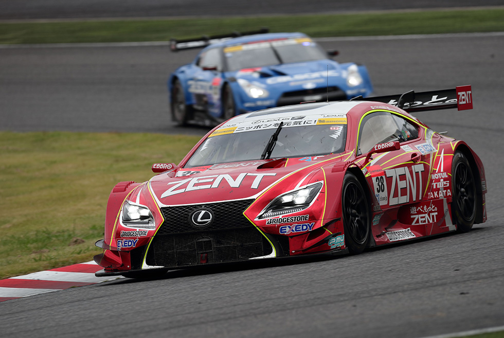 #38 ZENT, which started from 8th position in qualifying, made a charge to take the lead early in the race. Although rain in the final stages threatened their lead, they held on to win.