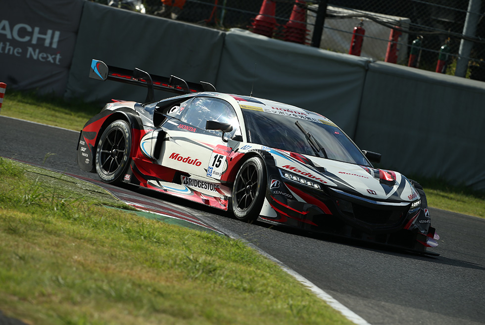 The GT500 class pole position was claimed by the #15 Drago Modulo NSX Concept GT.