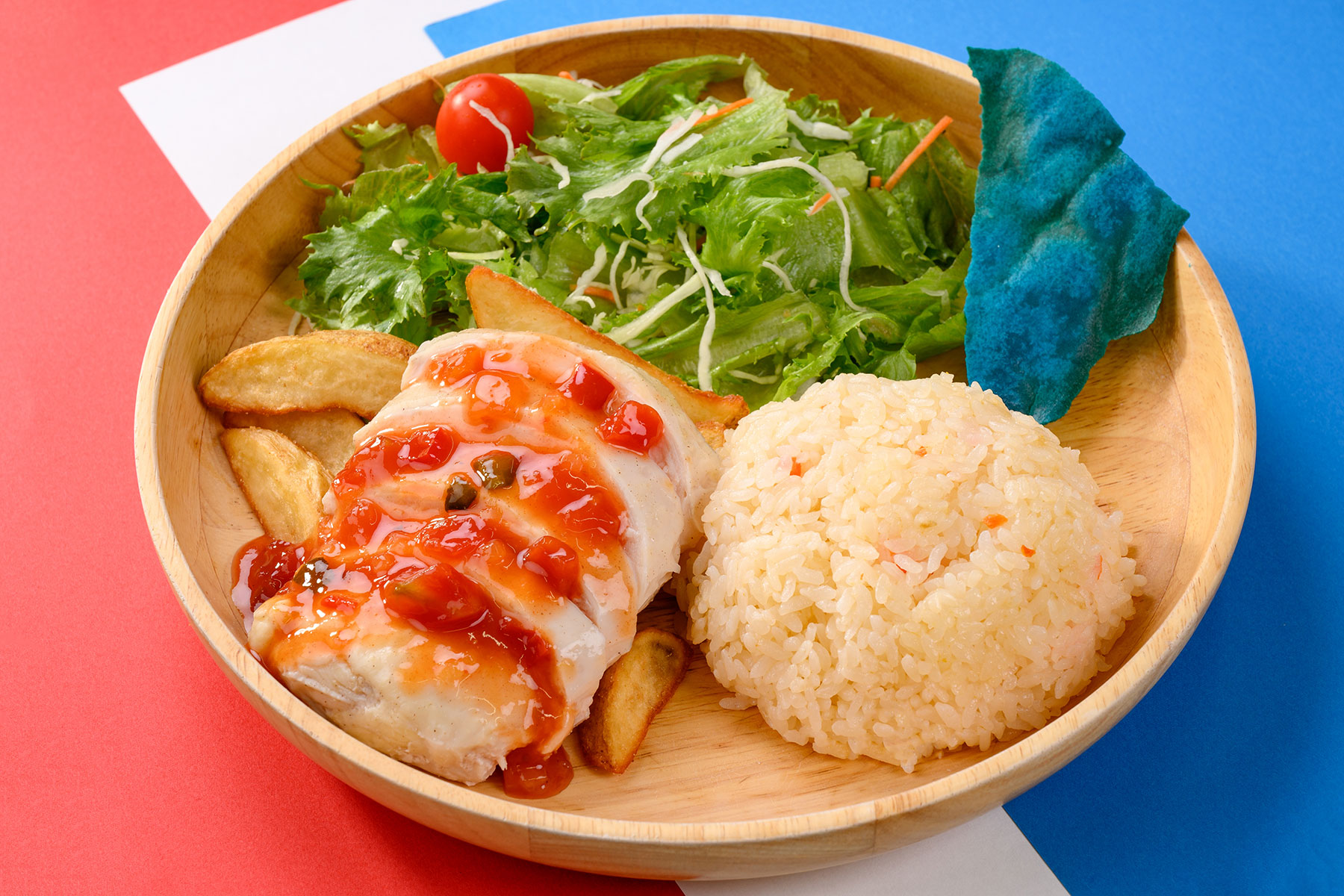 Steamed Nissho Chicken Plate from Mie Prefecture ~Spicy Salsa Sauce~ 1,600yen