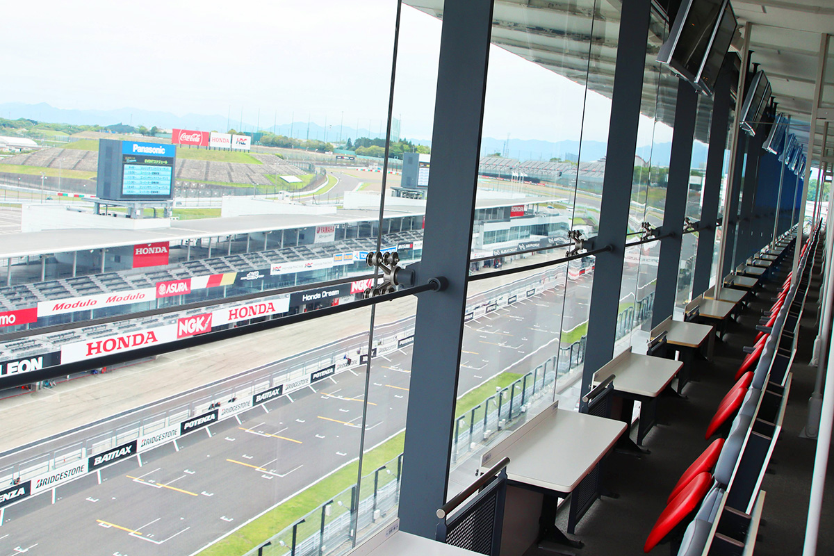 4th Floor Reserved Seating with a Full View of the Main Straight