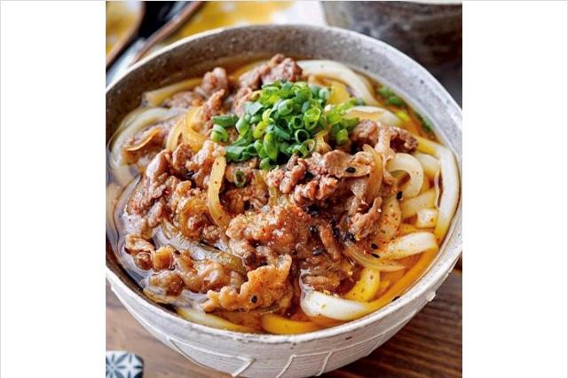 Bonjour Kobe "Spicy Meat Udon"