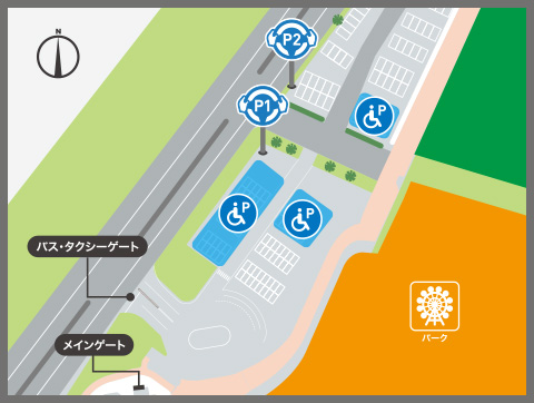 Front Parking Lot Map