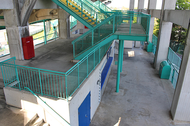 Concession area viewed from the B seat stairs