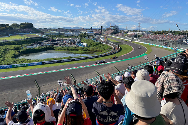 View from B2 Seats (toward Turn 1)