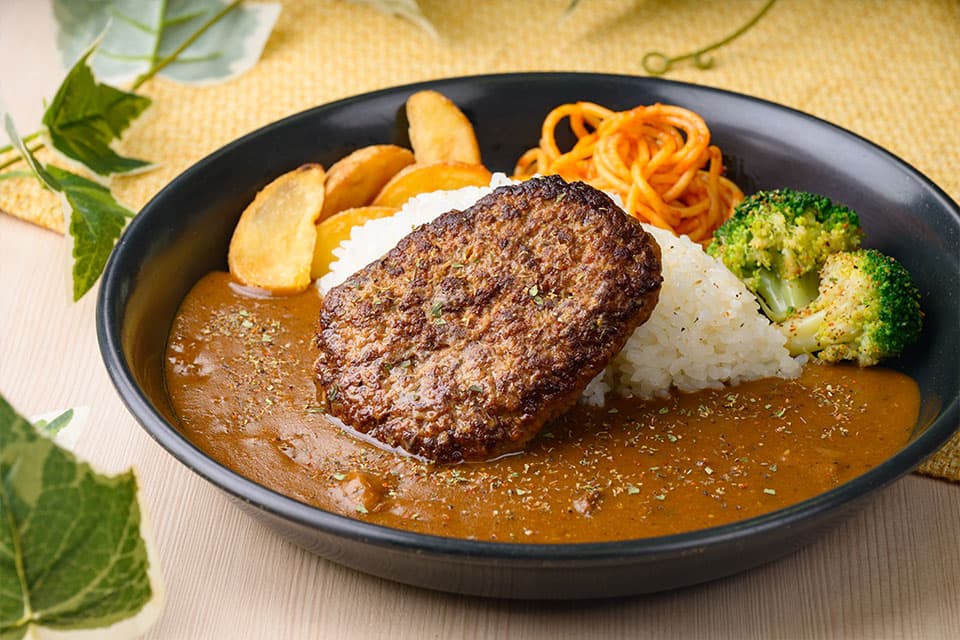 Hamburger Curry Plate