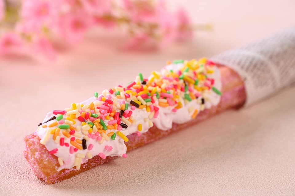 Colorful Churro Donuts