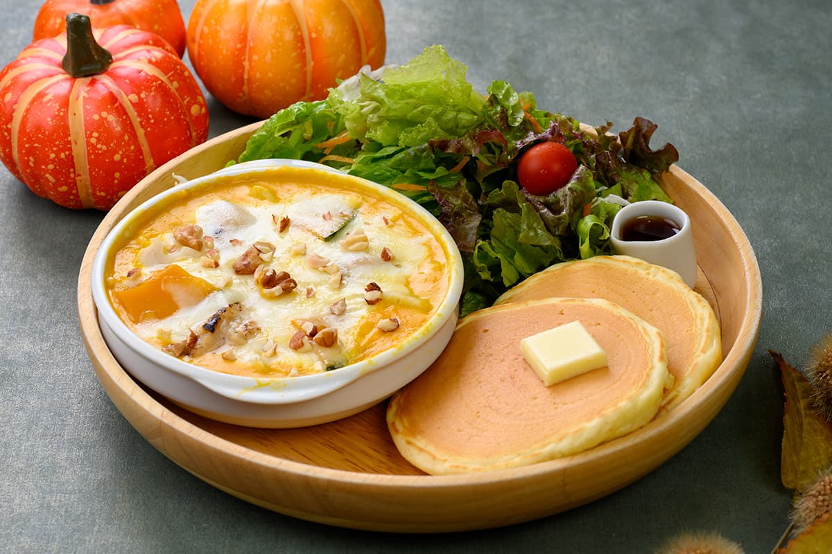 Hearty Pumpkin Cheese Gratin