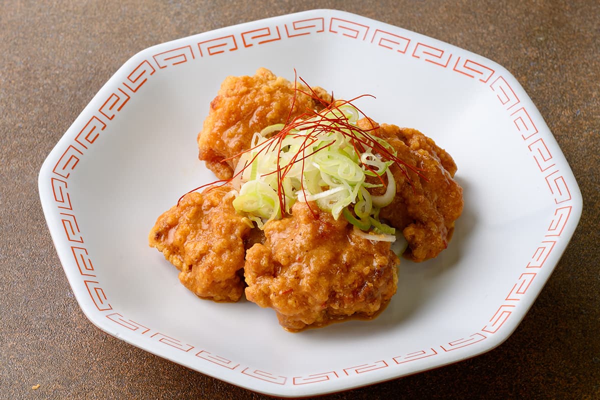 Fried Chicken with Sesame Garlic Sauce