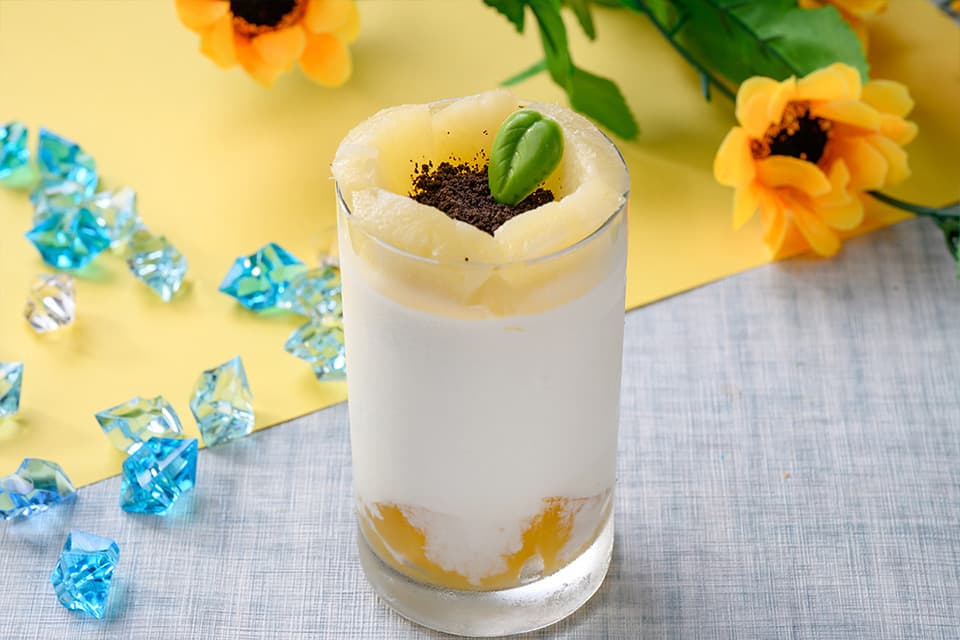 Let's Make Sunflowers Bloom! ~Pineapple Jelly Shake~