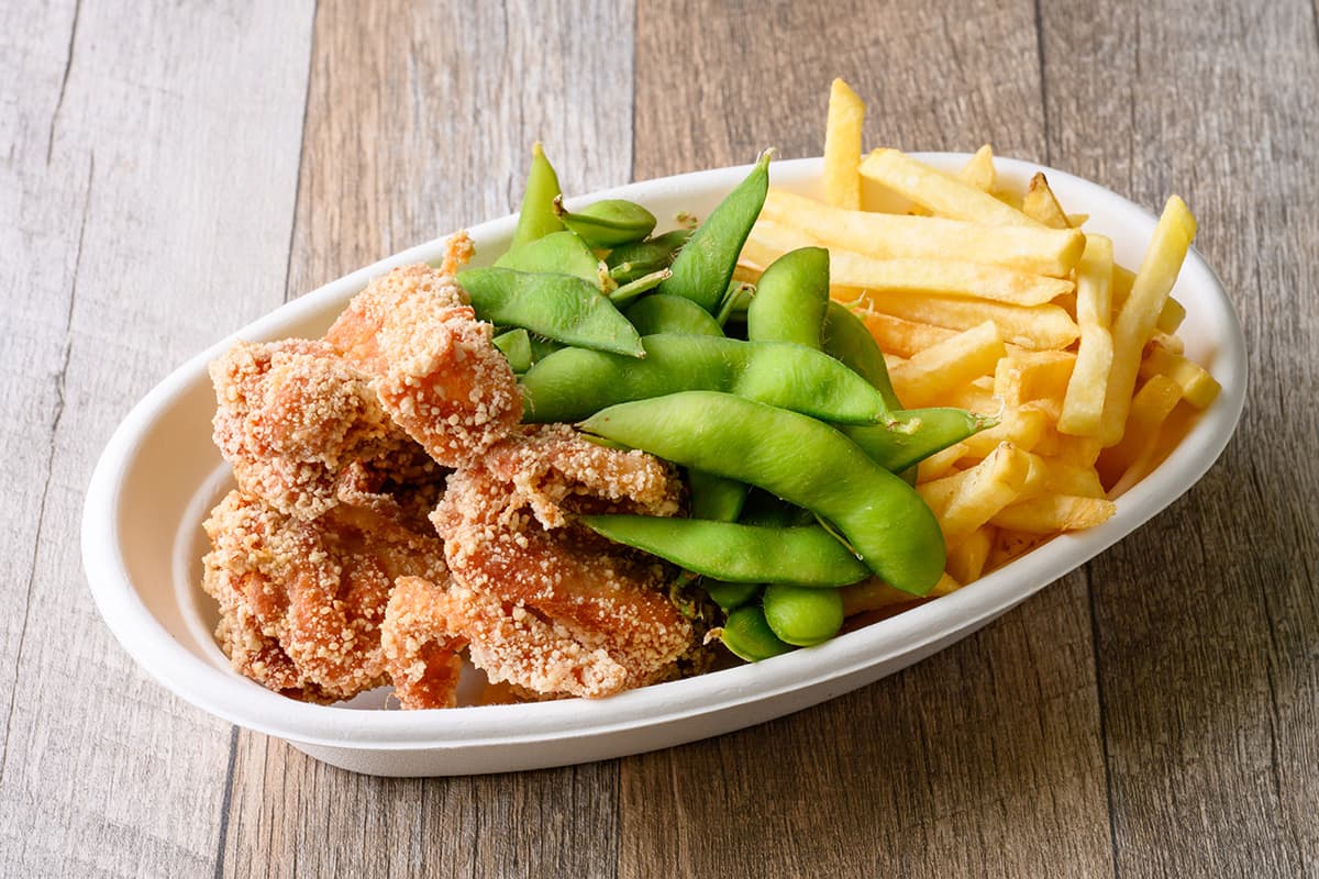 Pickled Fried Chicken & Potato Edamame Set