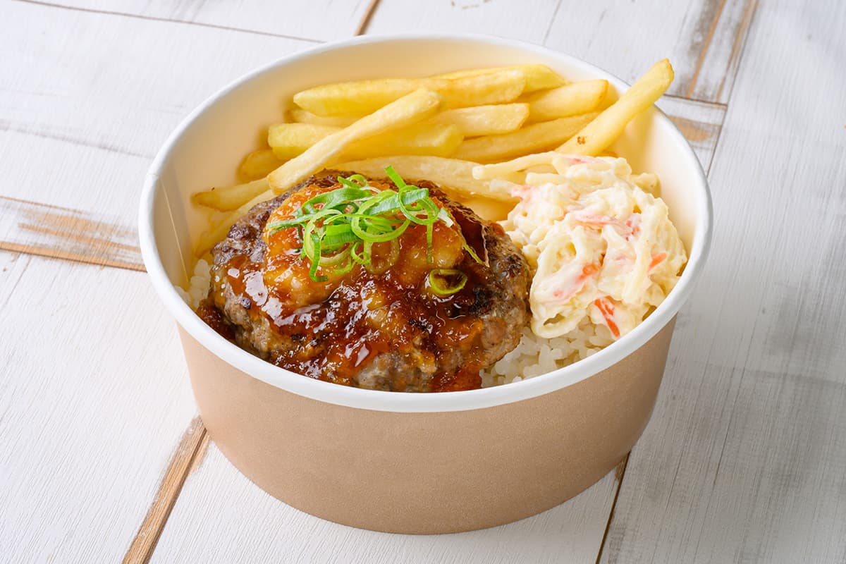 Japanese-style Grated Radish Hamburger Bowl