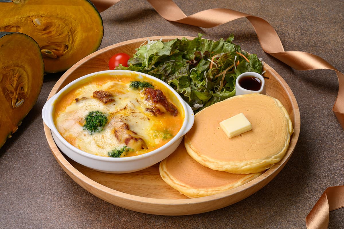 Chunky Vegetable Pumpkin Gratin