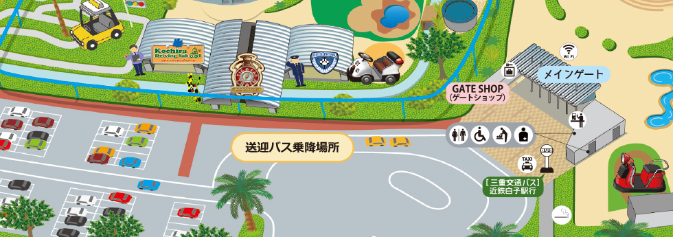 Main Gate Boarding and Alighting Location Map