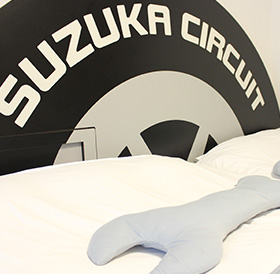 Tire-shaped headboard