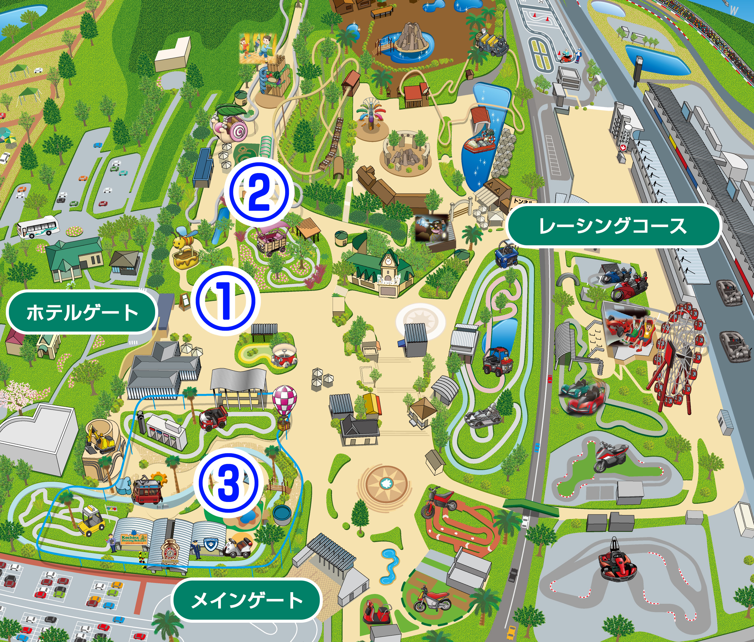 Map Playground where small children can play