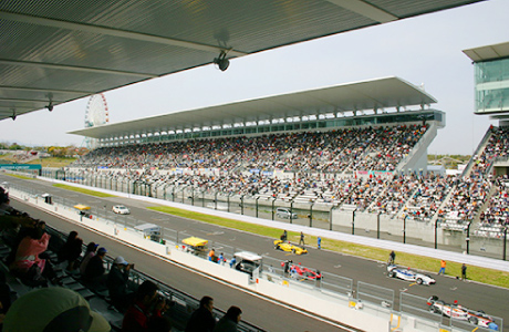 Experience the thrilling excitement of the race from the terrace seats