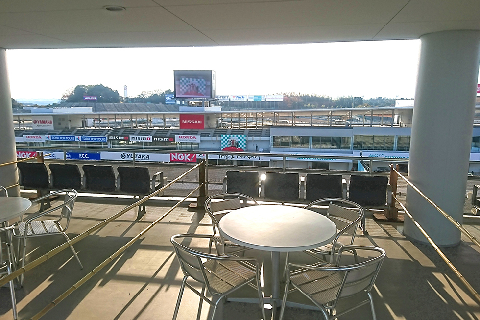 View from the Panorama Terrace. A good viewing position directly in front of the Circuit Vision.