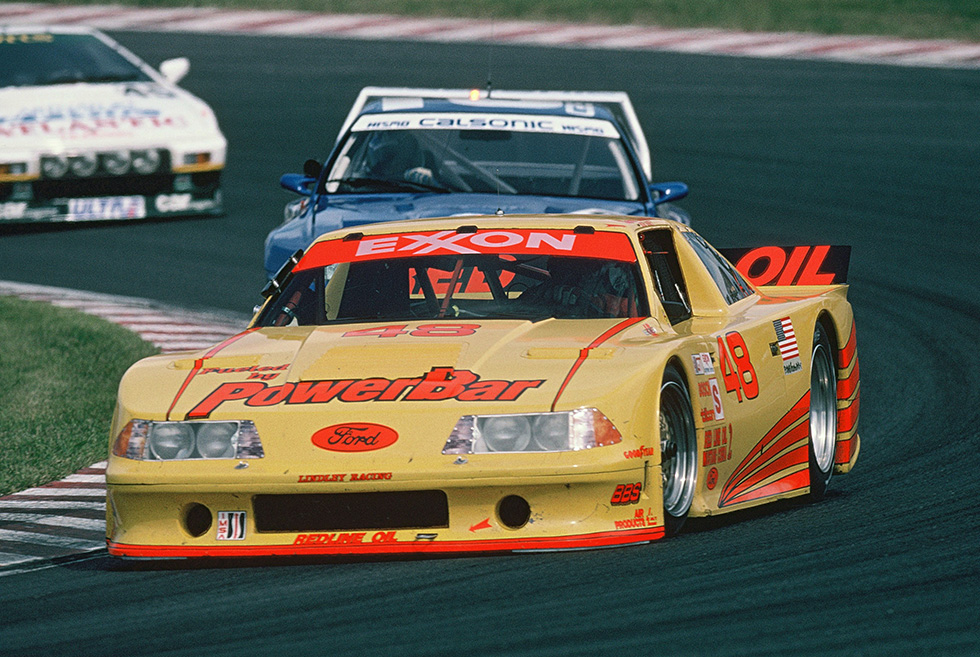 IMSA GTO 的野馬，採用空間框架搭配CFRP車殼，搭載6L OHV引擎。