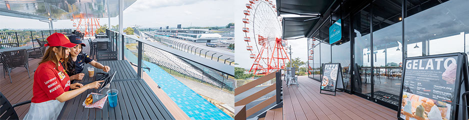 賽道旁的比薩店 “大景觀”