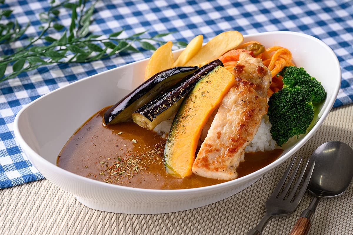 雞肉蔬菜咖哩套餐