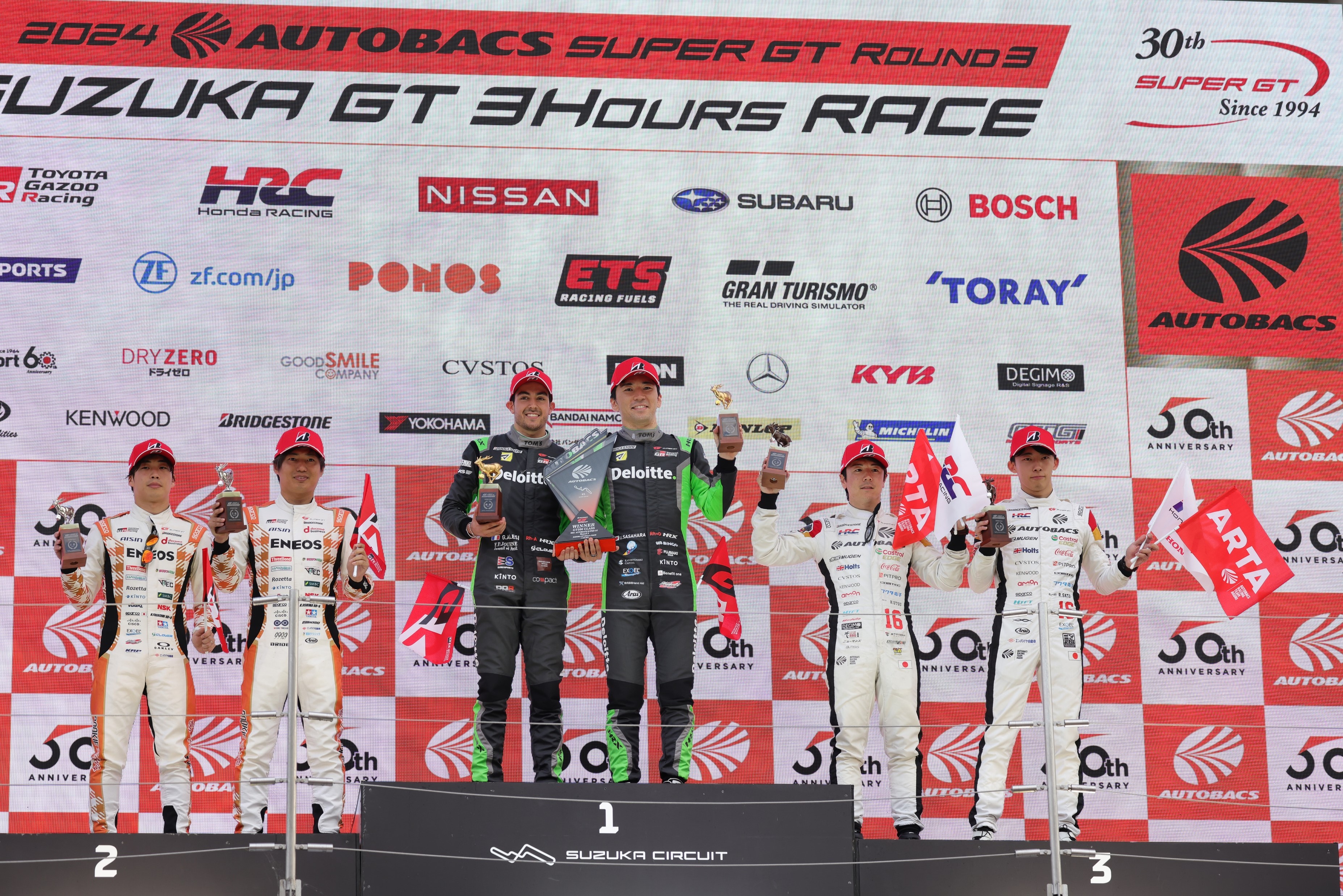 2024 AUTOBACS SUPER GT Round3 鈴鹿GT 3小時耐久賽 GT500組頒獎典禮情況
